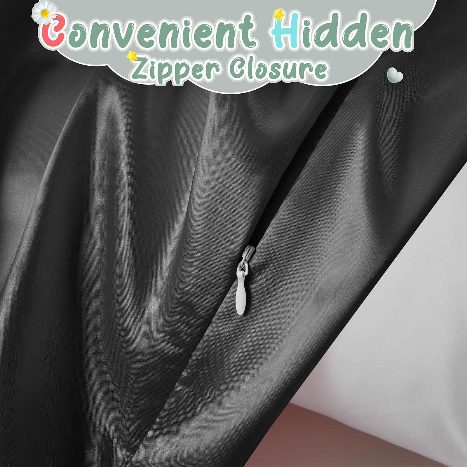RUDONG M satin fabric close-up showing silky texture