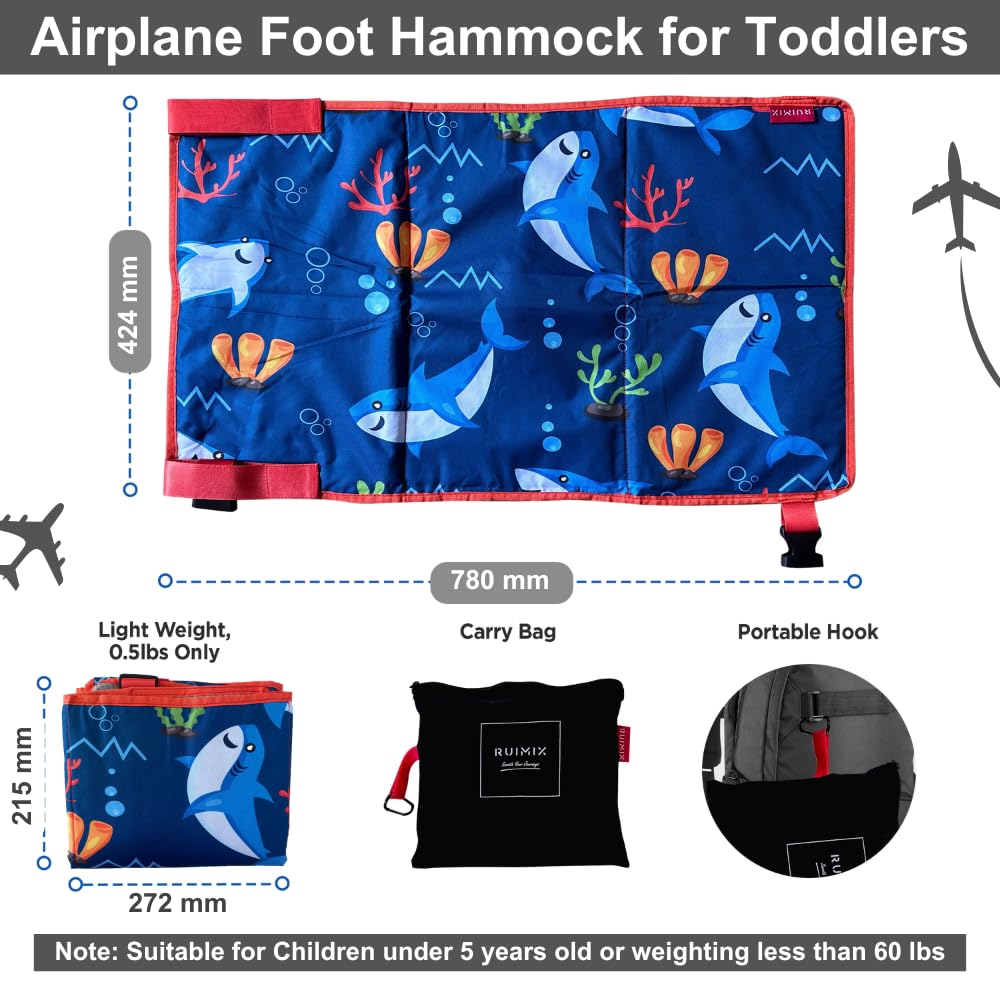 RUIMIX Toddler Airplane Bed compact folded form travels light.
