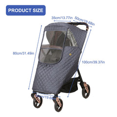 Ruiqas rain-cover clear-window PMMA provides clear visibility for supervision.