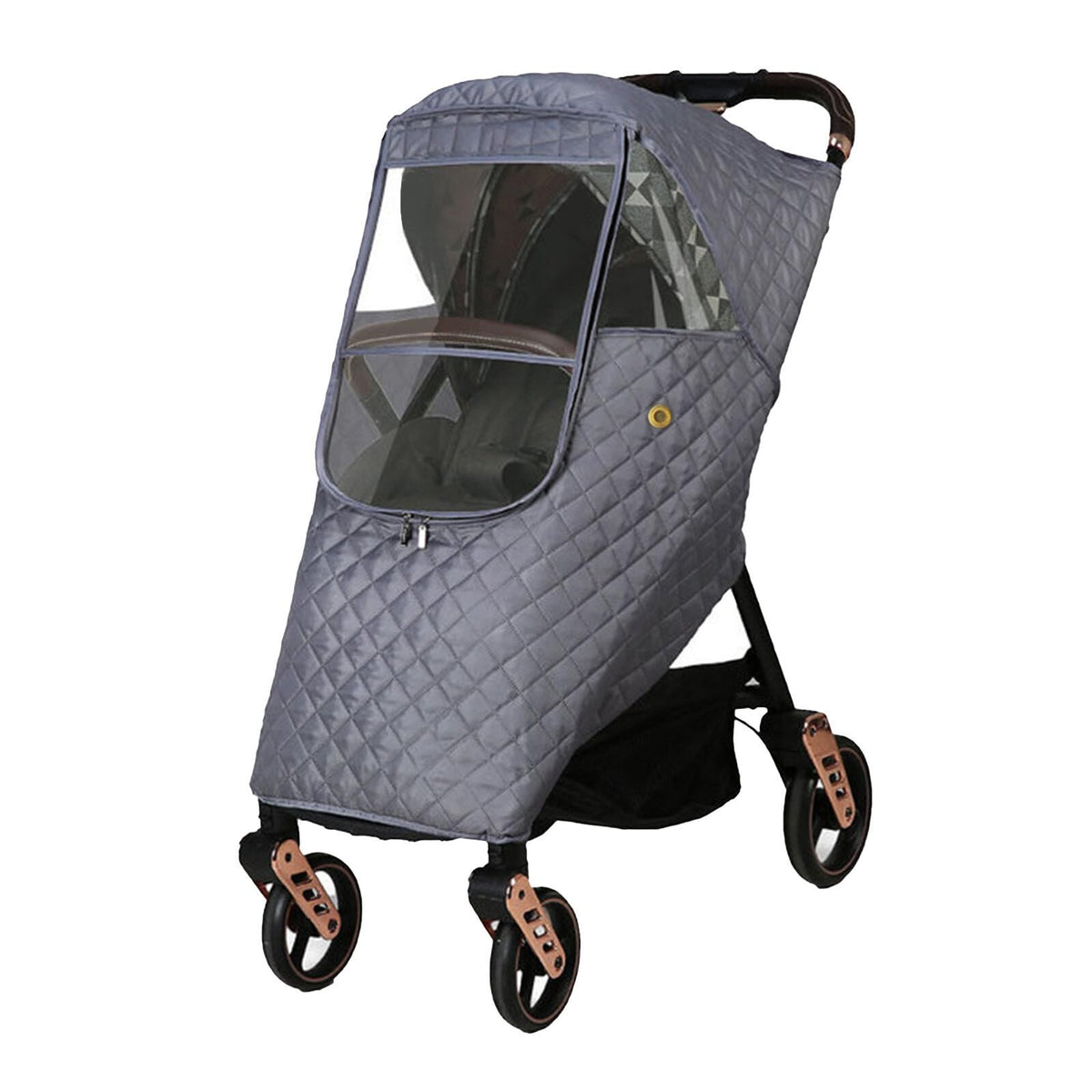 Ruiqas universal-stroller-rain-cover ready-fit keeps your baby dry in rain.