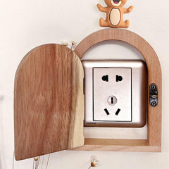 RUIYUE Nursery decor fairy door blends charm with outlet protection