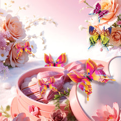 Rumhut 3D butterfly wall art features realistic 3D detailing for lifelike wall accents