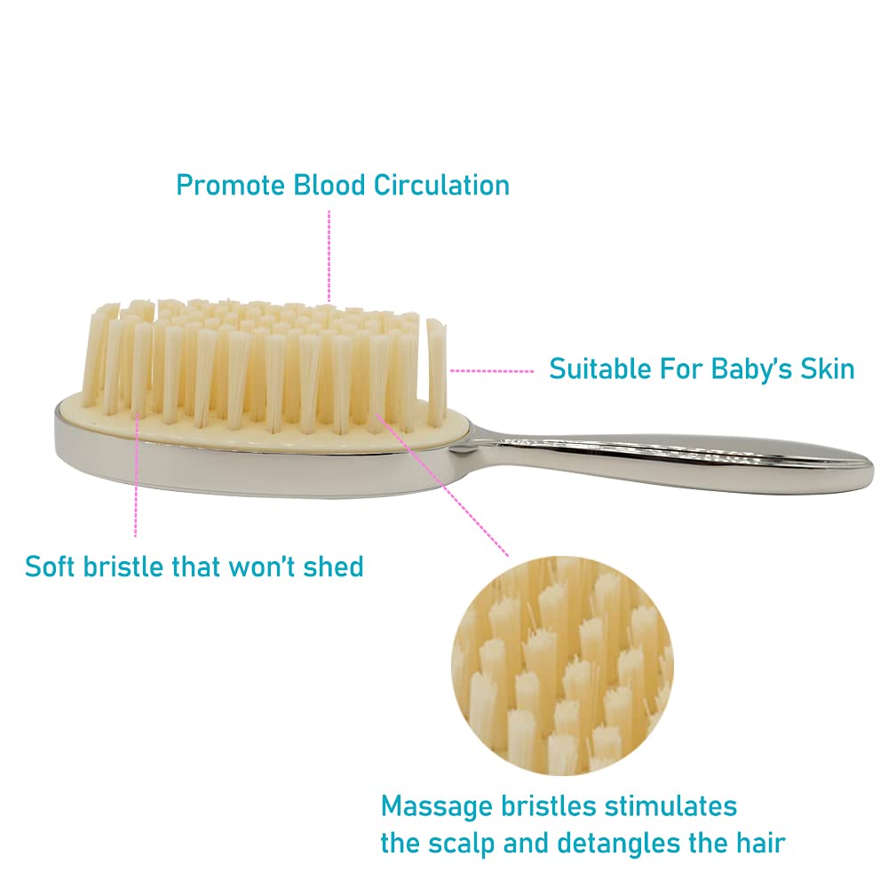 RUMIUSE baby brush wet-dry use demonstrates versatile hair care for toddlers