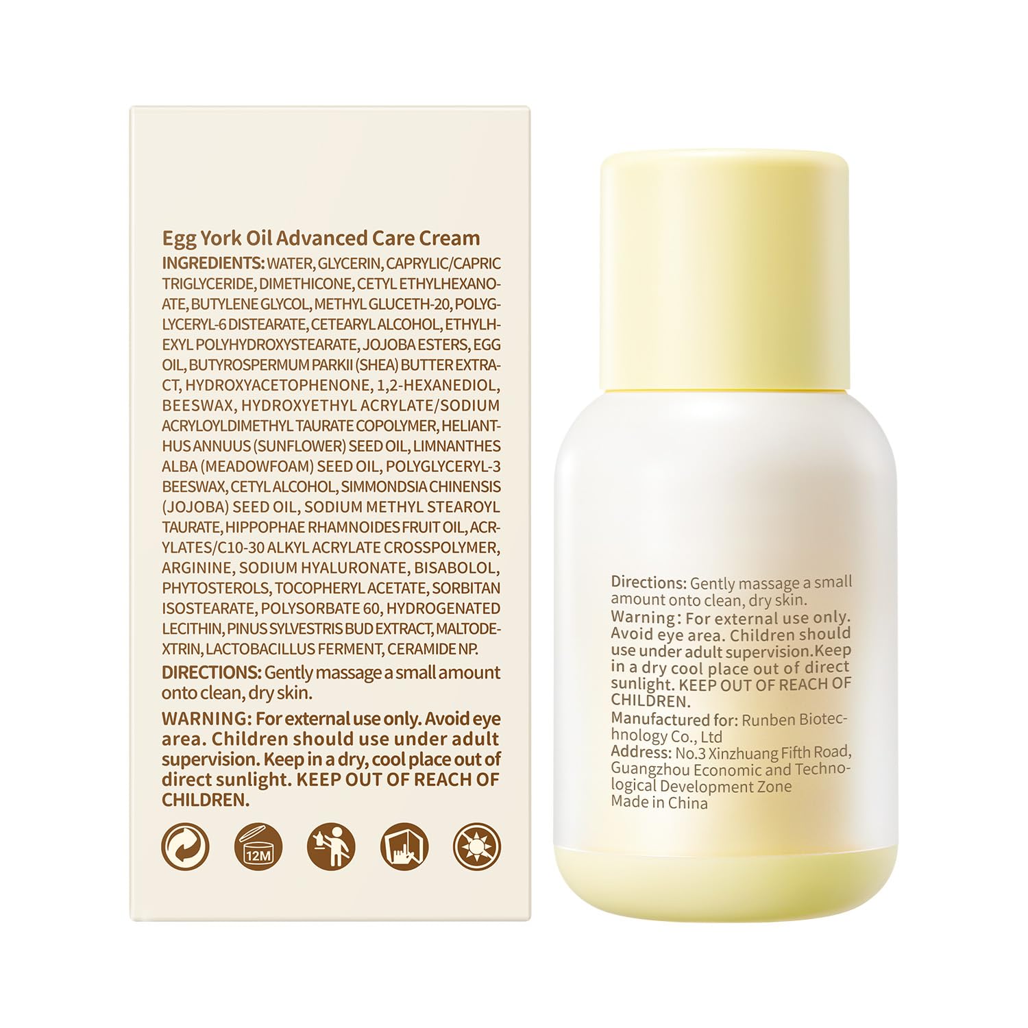 Winter skincare routine with RUNBEN Baby Face Cream.