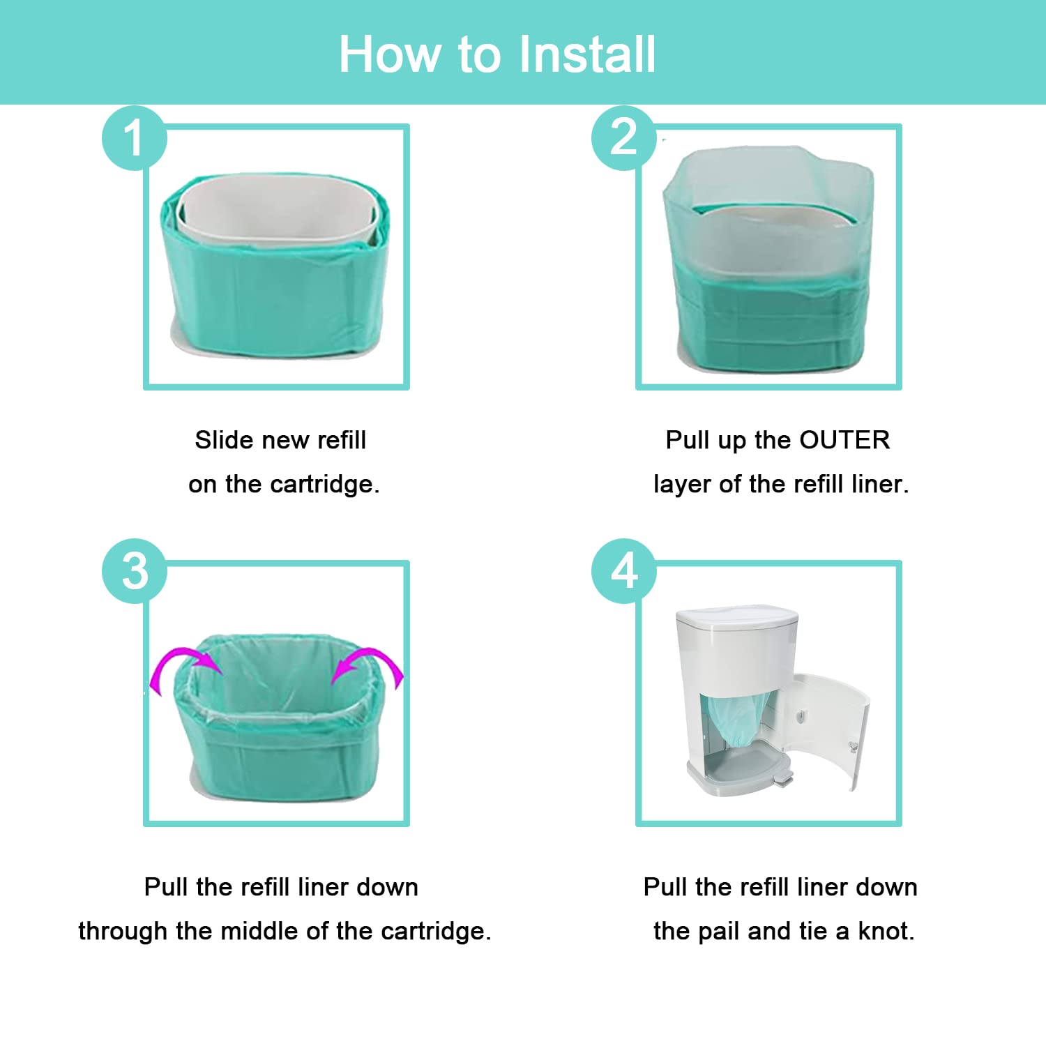 RUNDE odor-lock technology helps keep spaces fresh during disposal.