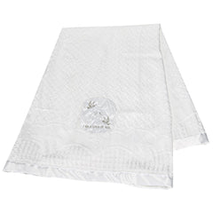 Runeaoys baptism blanket with crosses enhances keepsake photos and ceremonial memories