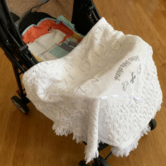 Runeaoys christening gift neutral blanket versatile gender-neutral decor for baby showers