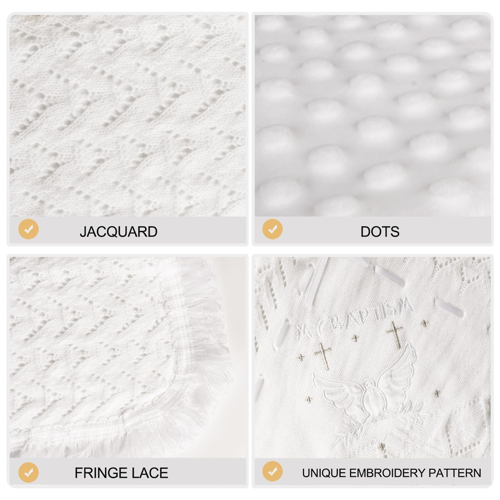 Runeaoys neutral baby blanket suitable for prams and cots.