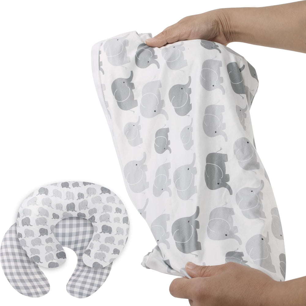 Runhike Boppy pillow cover with soft-touch fabric for mom and baby comfort.