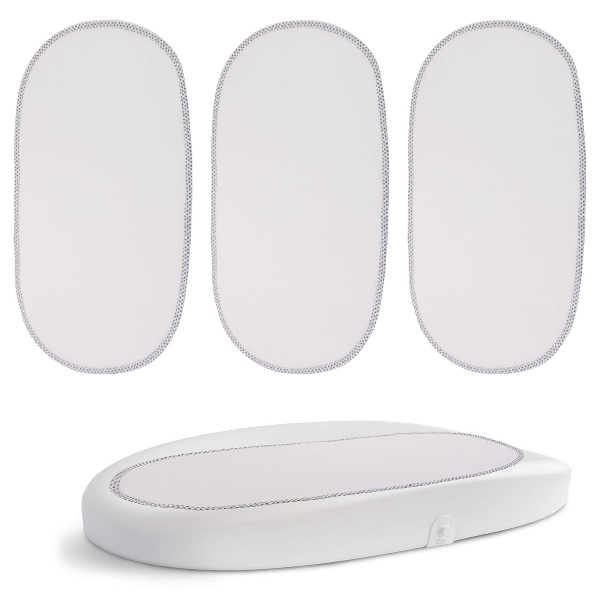 Runhike changing pad liner 3-pack shown for easy, clean diaper changes.