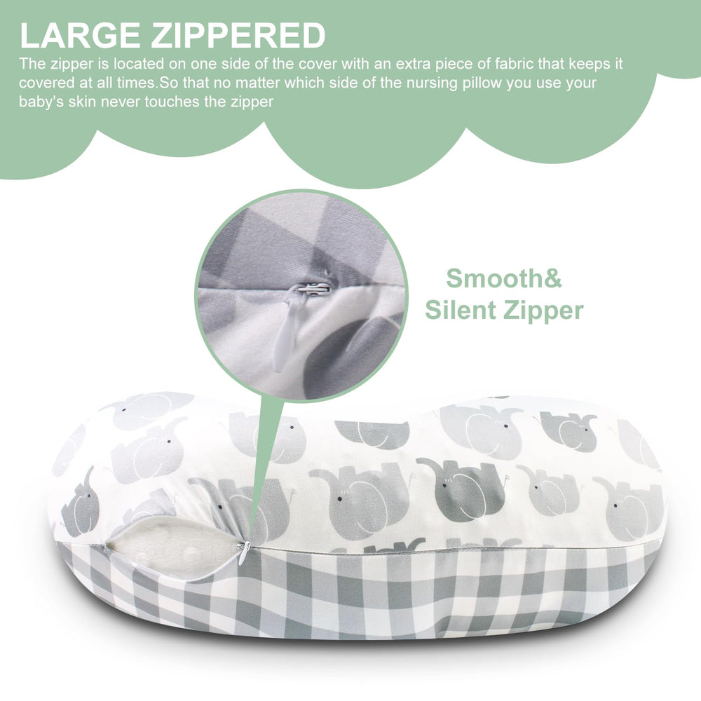 Runhike nursing pillow slipcover fits all Boppy original pillows.