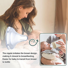 Runhike Size S nipples suitable for 0-3 month olds with steady flow
