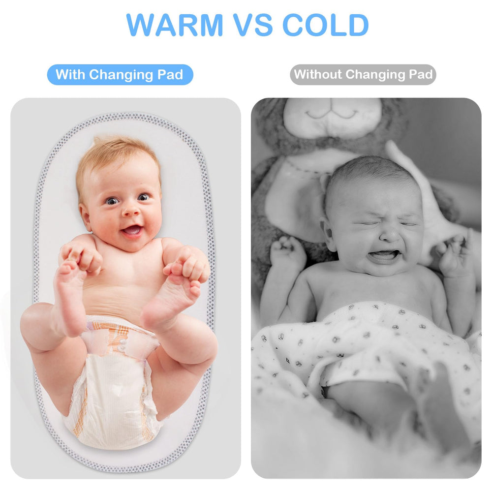 Runhike soft cotton flannel surface image emphasizes baby comfort during changes.