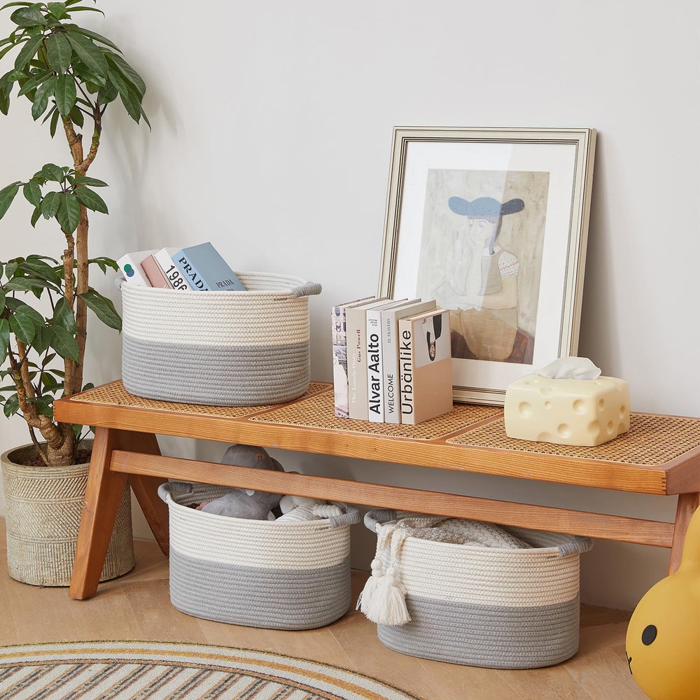 R RUNKA storage basket suits living spaces and home organization tasks.