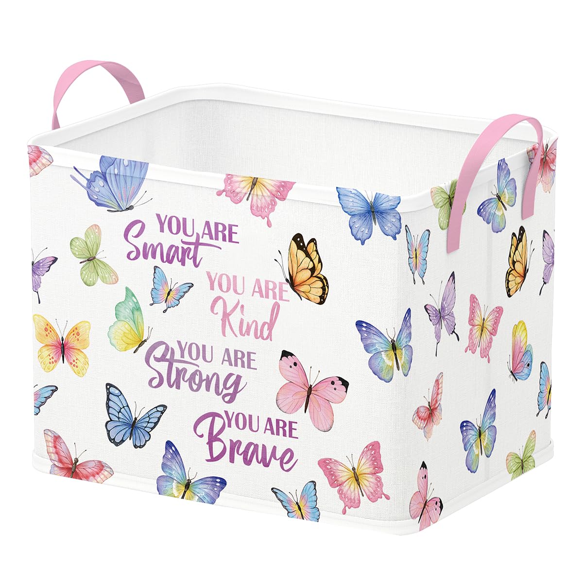 RunToo Butterfly Bins in nursery decor offering tidy toy storage.
