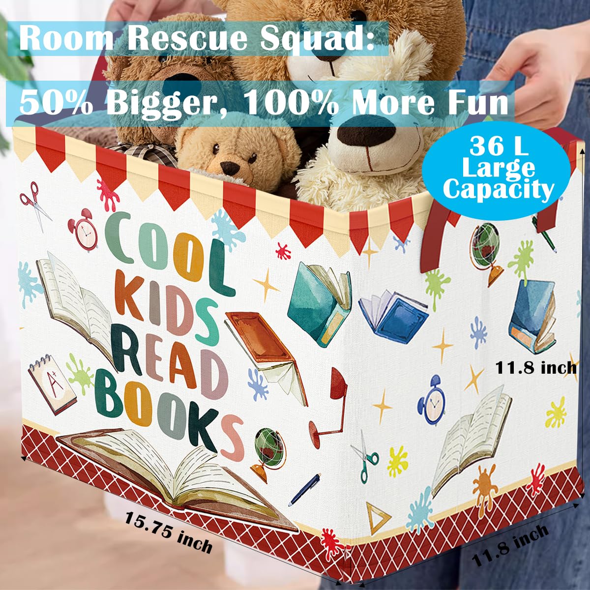 Runtoo Cool Kids Read Bins in classroom for organized learning.