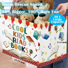 Runtoo Cool Kids Read Bins in classroom for organized learning.