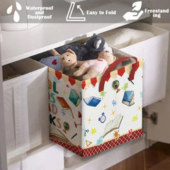 Runtoo Cool Kids Read Bins folded flat for compact storage.