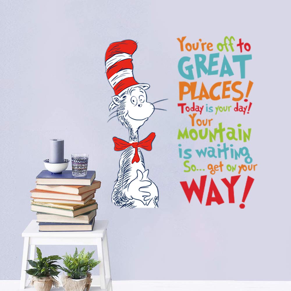 Runtoo Decalplanet nursery wall decor adds a cozy, motivational touch to a baby room.