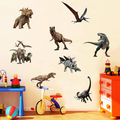 Runtoo Dinosaur wall stickers Velociraptor add dynamic action to play spaces