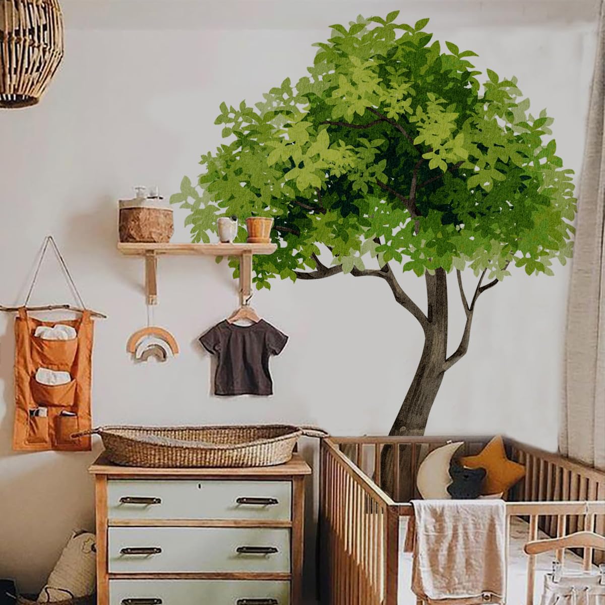 Runtoo forest wall art offers ready-to-apply color and character.