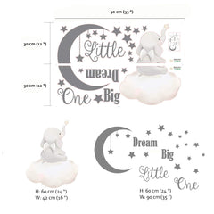 Runtoo Dream Big Little One wall decor suits walls, furniture, and mirrors for versatile styling.