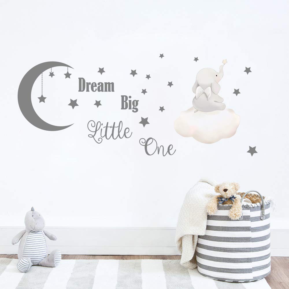 Runtoo Dream Big Little One quotes wall sticker inspires positive mindsets for kids' rooms.