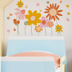 Runtoo flower wall sticker daisy bundle ideal for cheerful bedroom accents