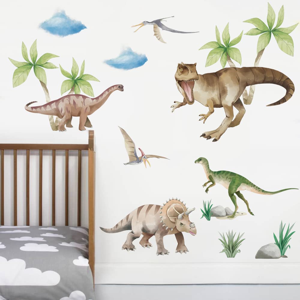 Runtoo dinosaur wall decal T-Rex creates bold adventure in kids room
