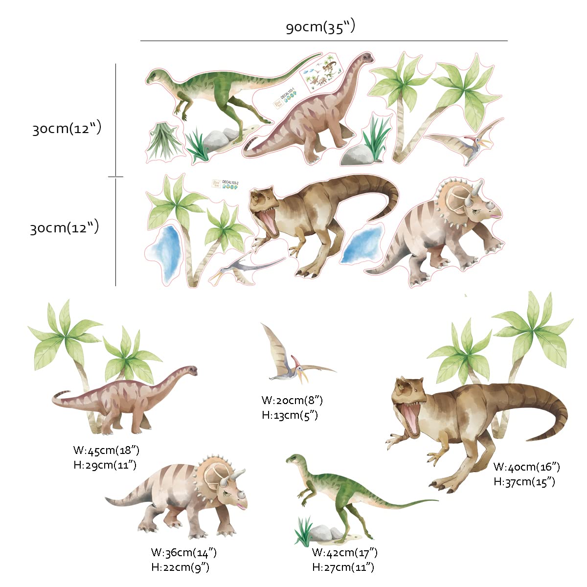 Runtoo dinosaur wall decal Velociraptor adds dynamic action to play corners