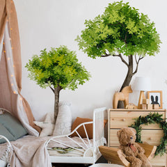 Runtoo large tree wall decal creates a calming forest focal point in kids' rooms.