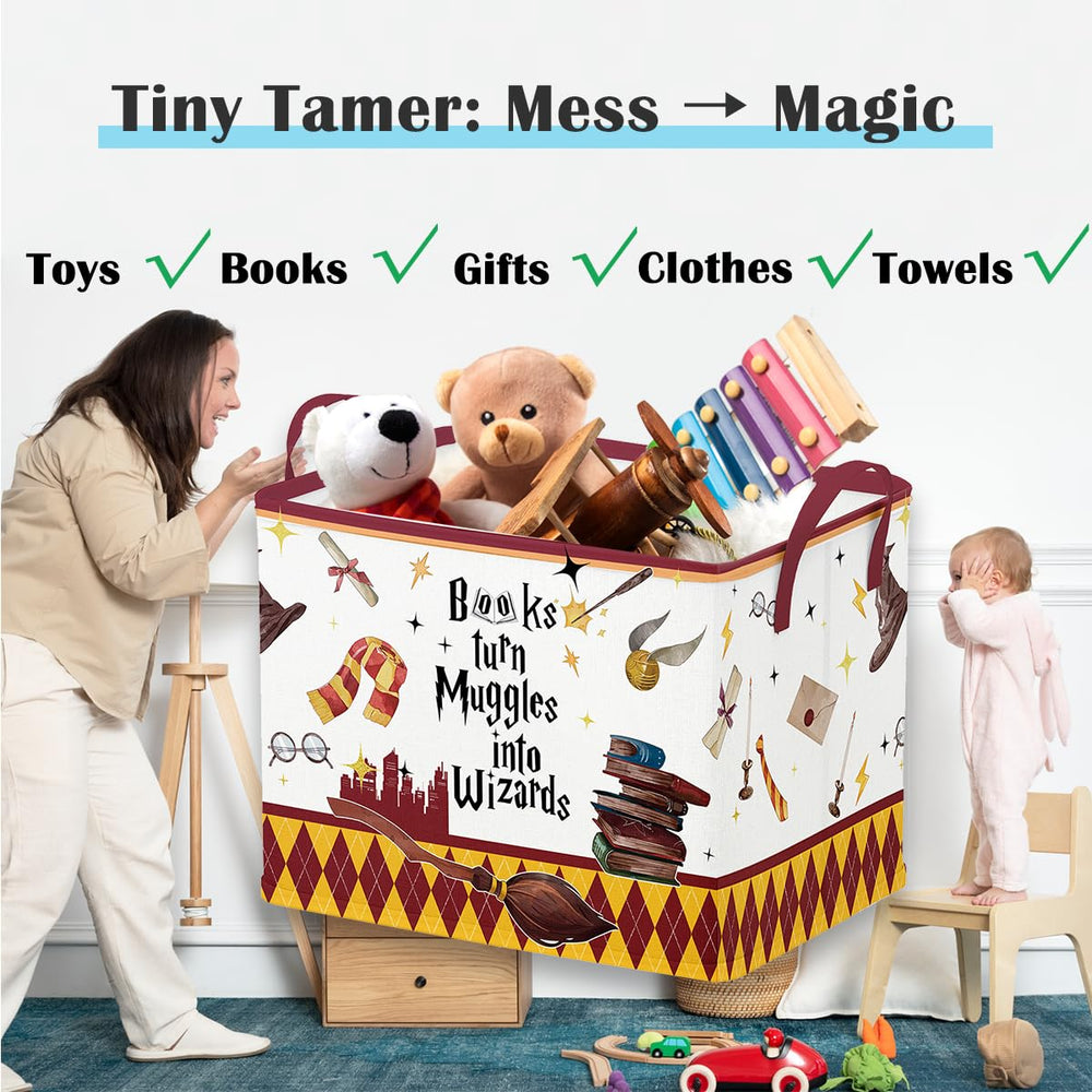 Runtoo Magic Nursery Basket fold-flat design fits drawers and closets.