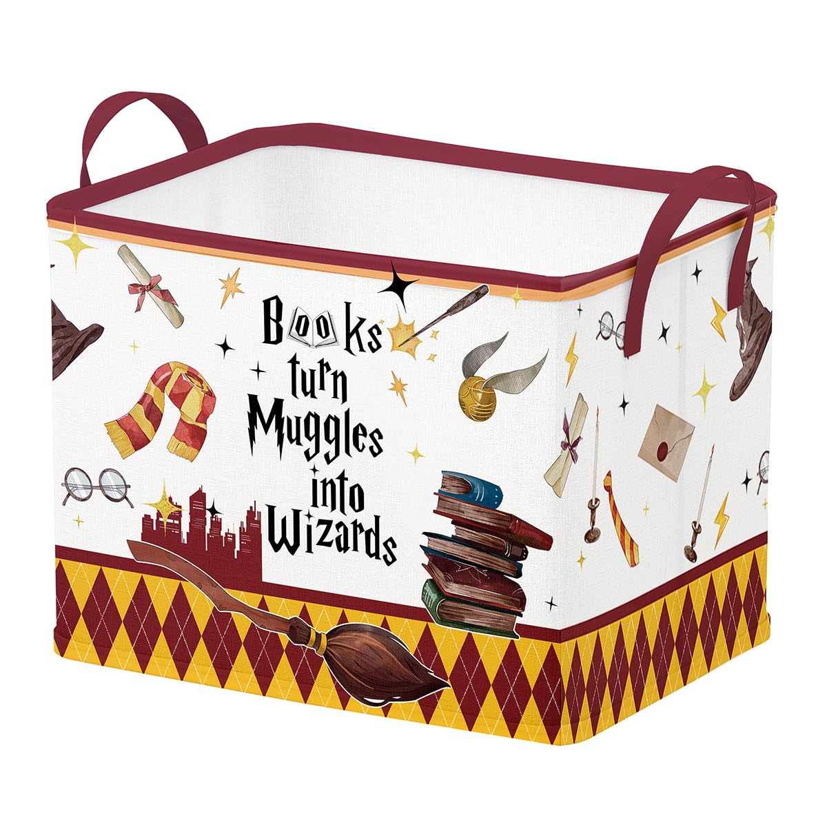 Runtoo Magic Nursery Basket with wizard hat decor for organized storage and charming nursery decor.
