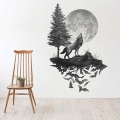 Runtoo Moon wall sticker living room accents a modern, cozy mood.