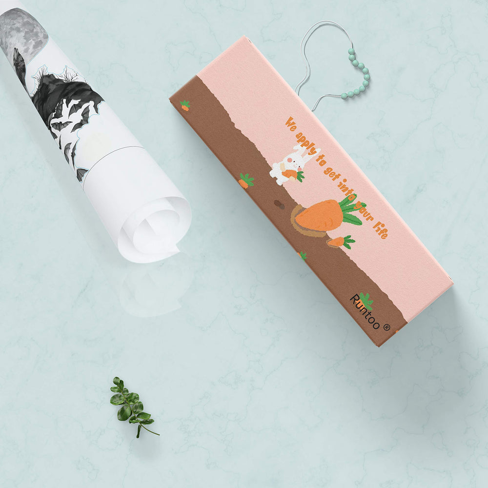 Runtoo Moon wall sticker pack layout demonstrates six-piece celestial decor.