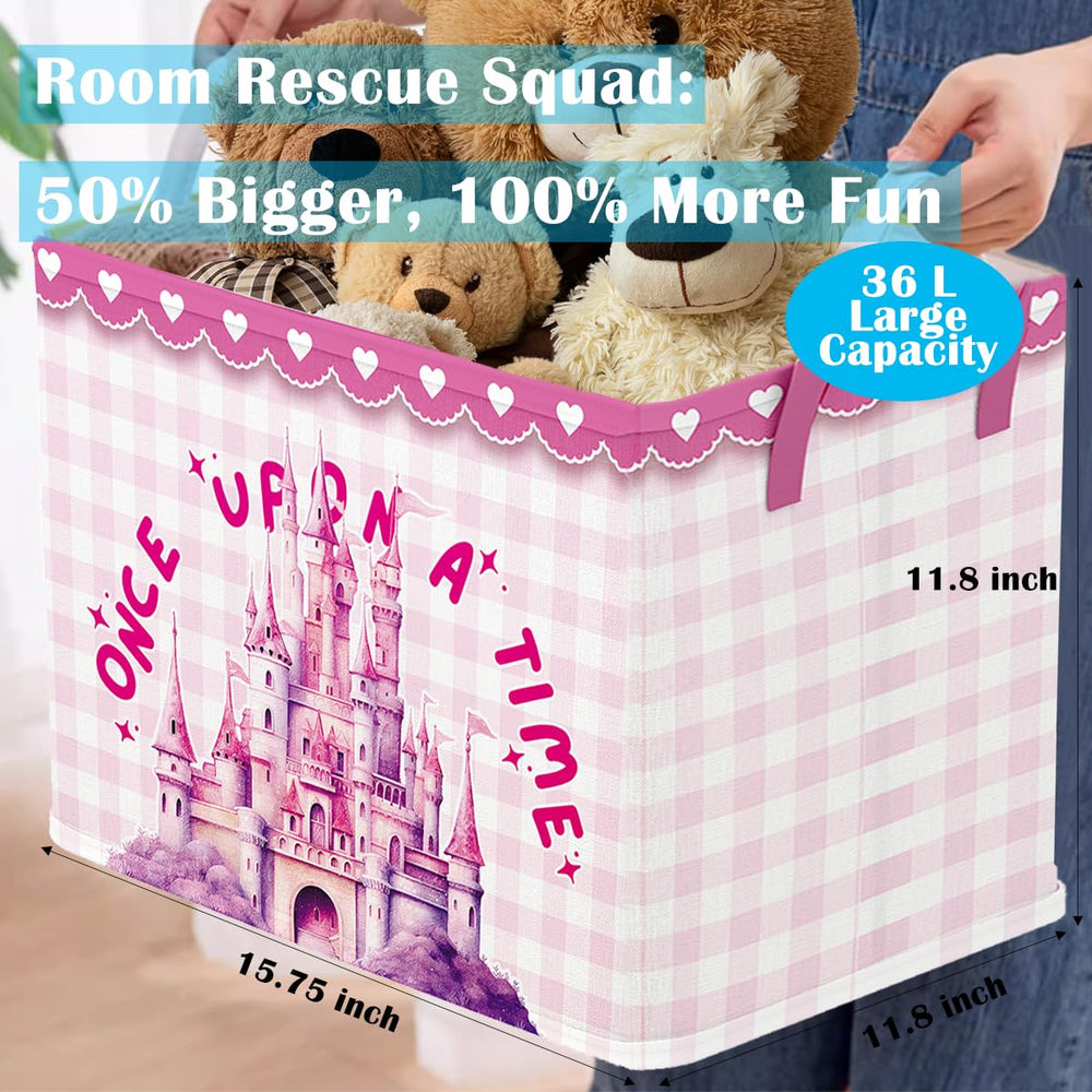Runtoo Princess Castle baby basket folded flat for compact closet storage