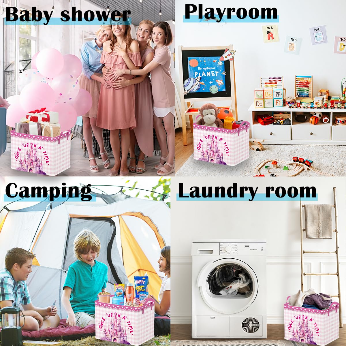 Runtoo Princess Castle baby basket makes a charming, practical baby shower gift