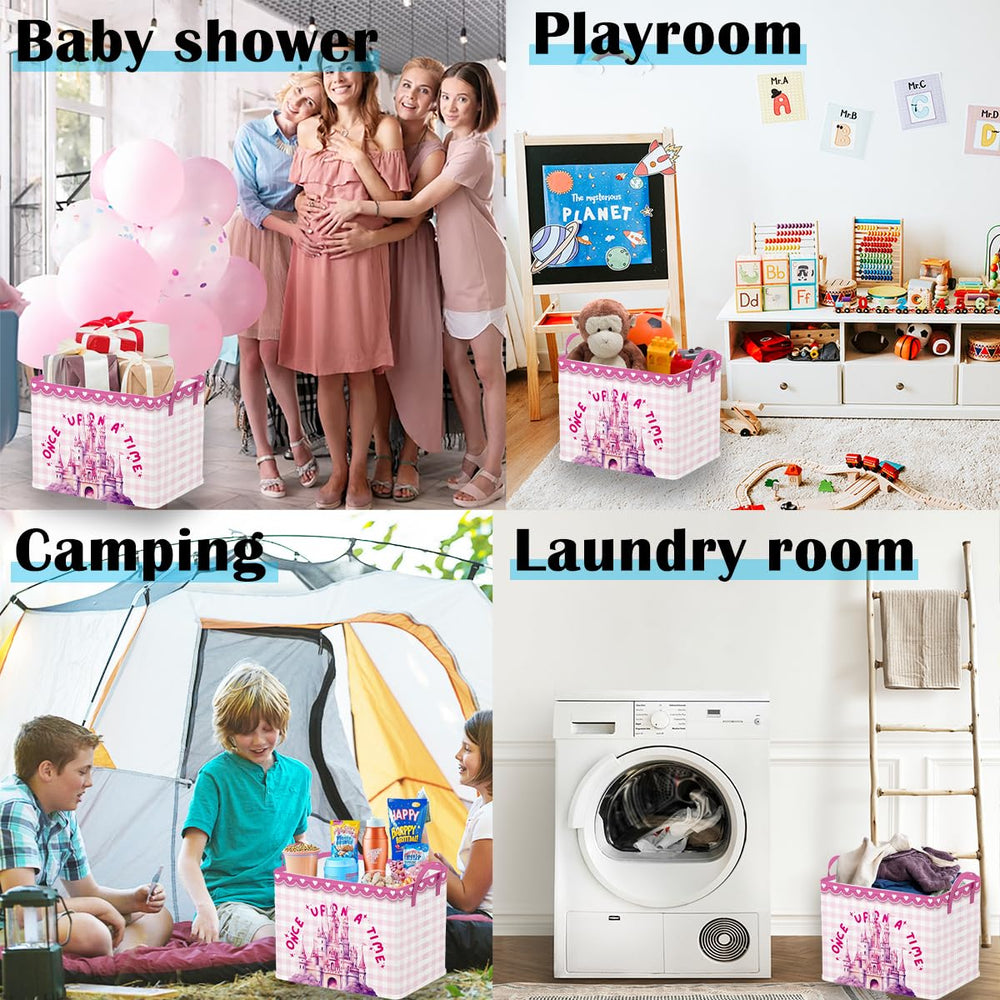Runtoo Princess Castle baby basket makes a charming, practical baby shower gift
