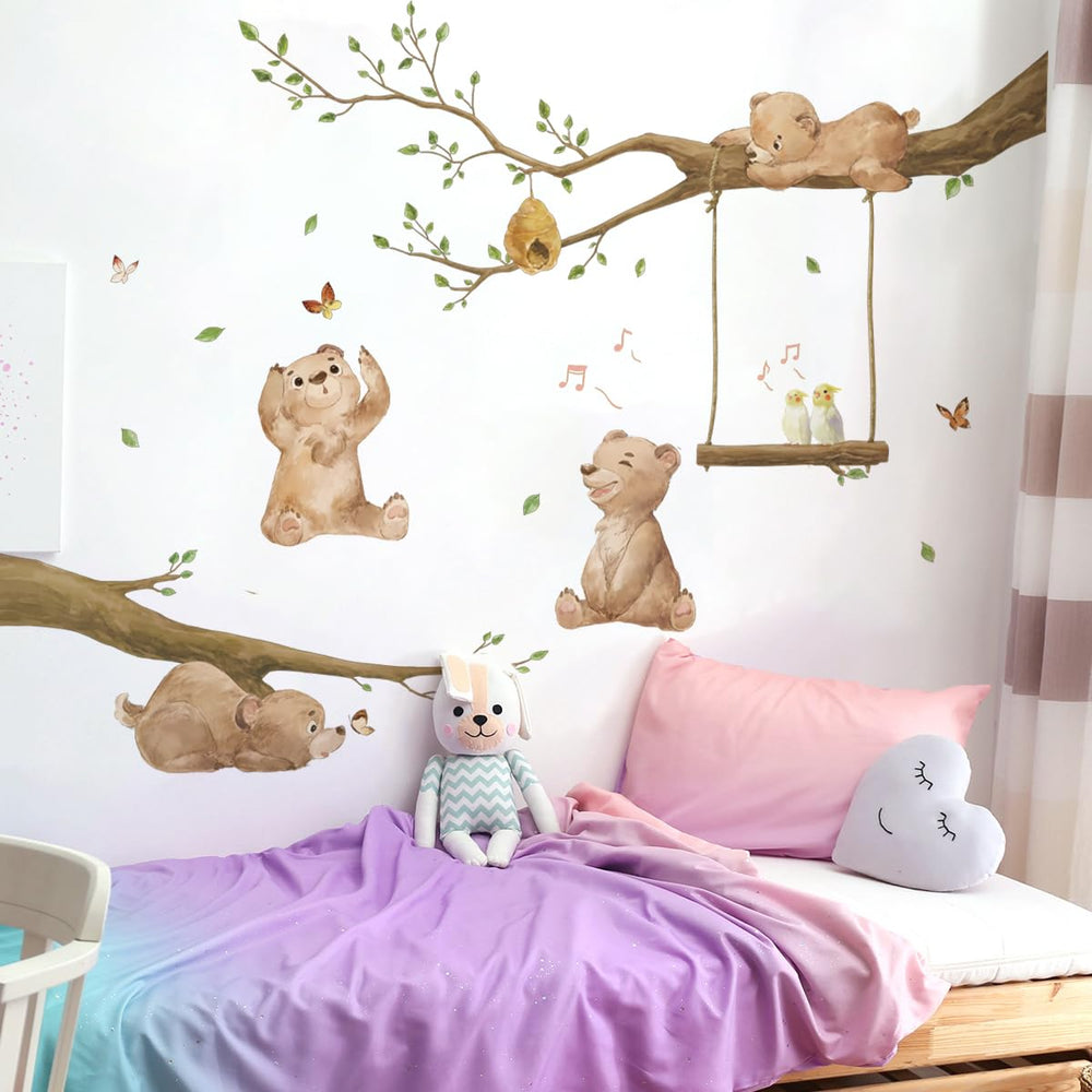 Runtoo tree branch wall sticker creates a focal point in any kids room.