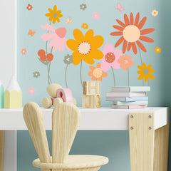 Runtoo daisy wall art garden window clings add color to flat surfaces