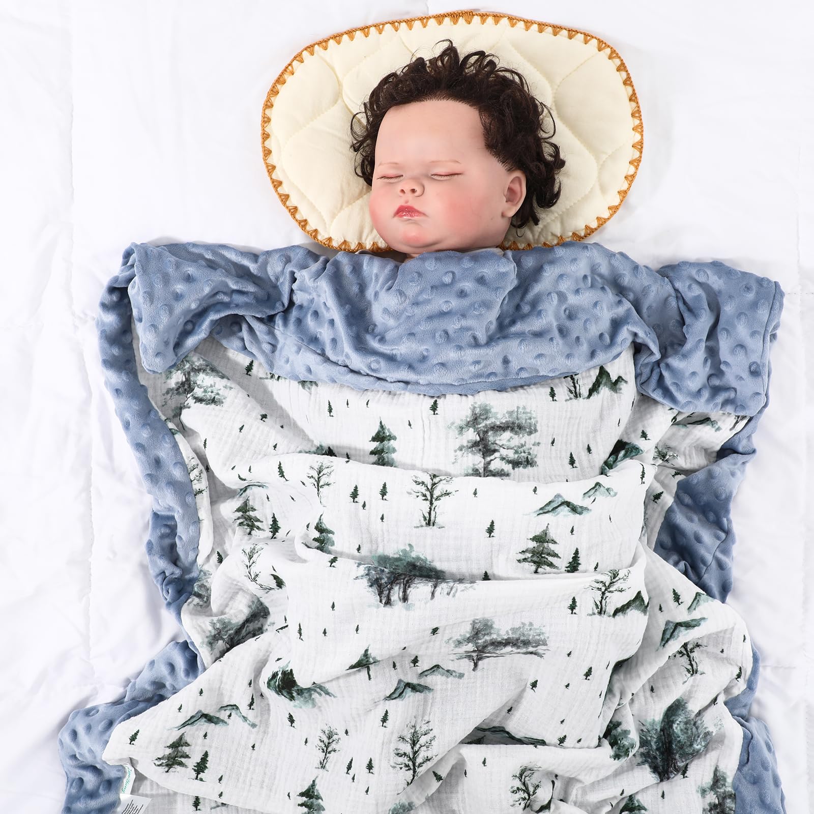 Runzhuoyang forest-themed blue pattern suits both girl and boy