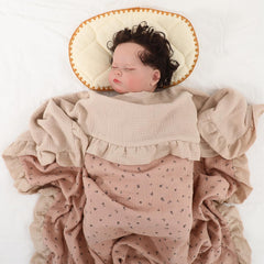 Runzhuoyang floral pattern blanket closeup adds calming nursery decor