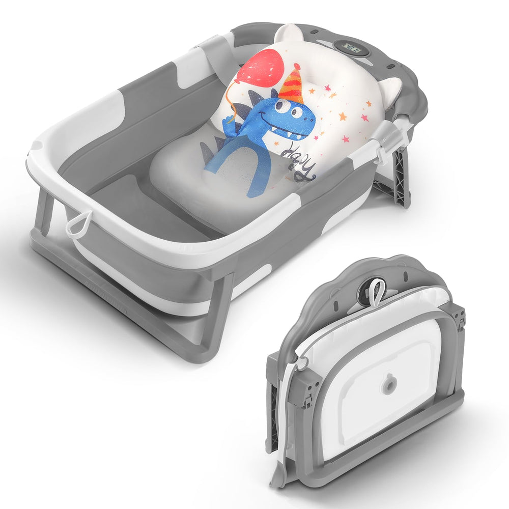 RURING Baby Bathtub folded-compact design for space-saving storage