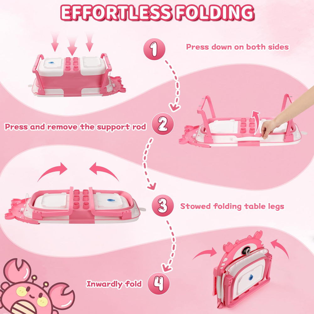 RURING baby bathtub with PP+TPE materials is skin-friendly and durable.