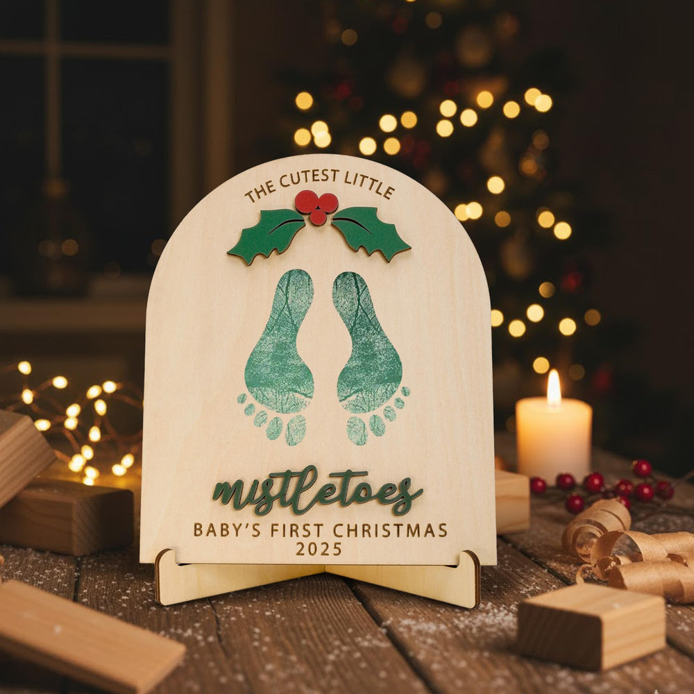RUSATEN Baby Footprint Kit gift-packaging is ready to give as a thoughtful present.