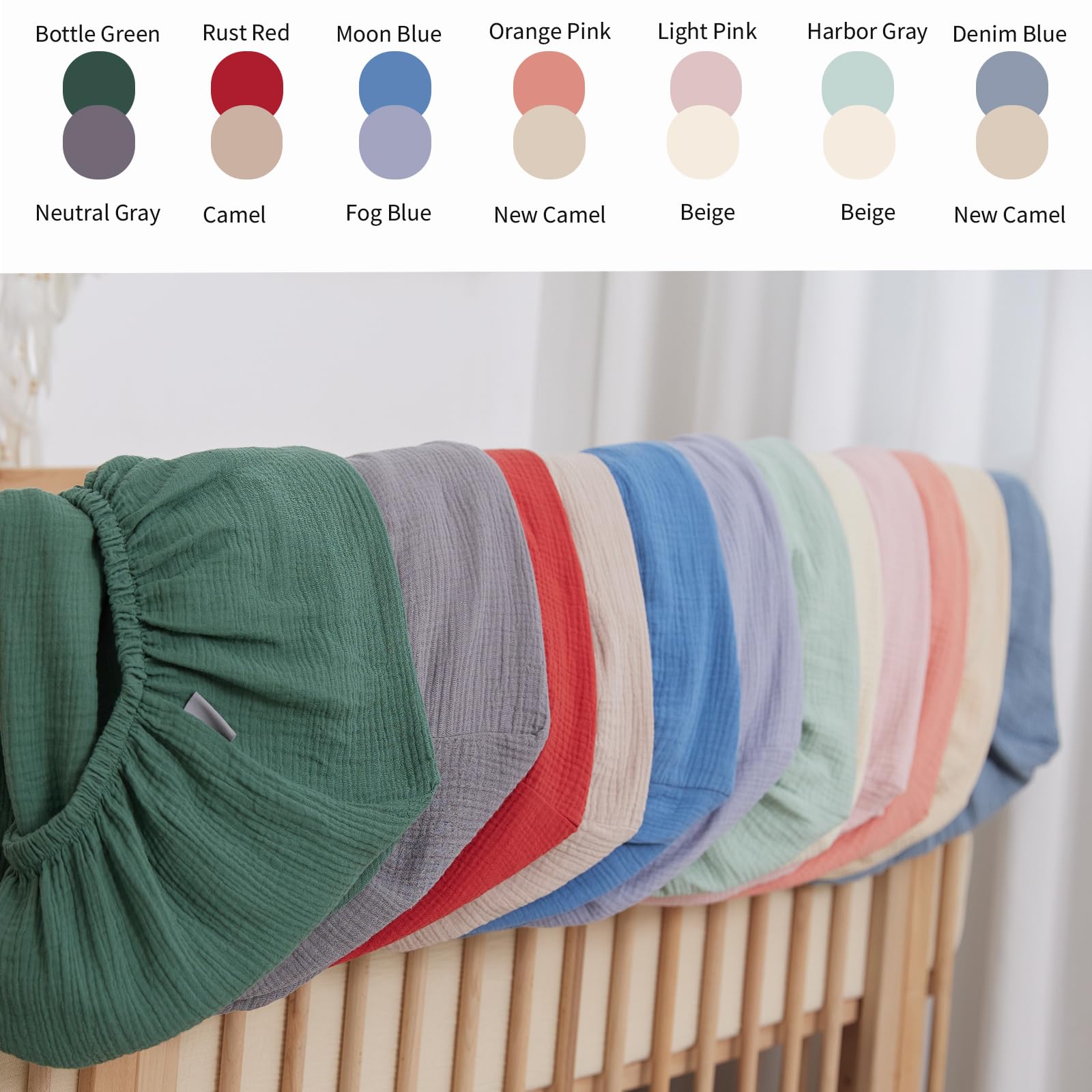 Rutiwa neutral bedding packaging—great for baby registries and thoughtful gifting.