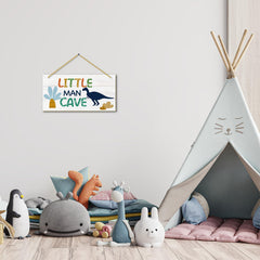Rutiyoka 12x6 inch sign showcases dino theme for kid’s playroom.
