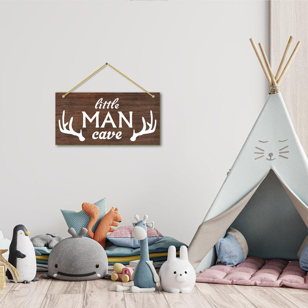 Rutiyoka door sign on natural jute rope simplifies quick, flexible hanging in any space.