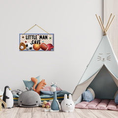 Rutiyoka Little Man Cave rope hanging; quick, tool-free installation on walls or doors.