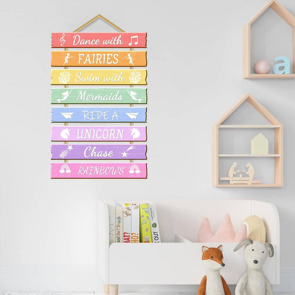 Rutiyoka rainbow decor fits classrooms and playrooms with whimsical style.
